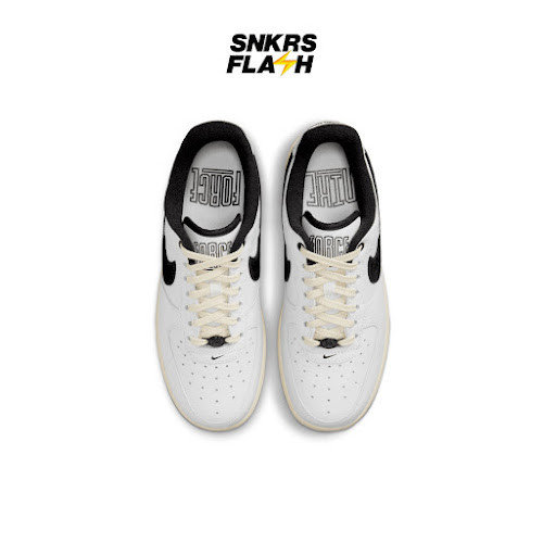 NIKE Force 1 07 Lx Summit White Black Muslin Sepatu Sneakers Wanita - DR0148101 - Size 36.5