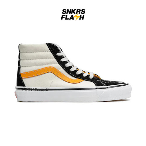 VANS Sk8 Hi 38 Dx Noon Goons Black Yellow Sepatu Sneakers Pria - VN0A5KRI05N - Size 43
