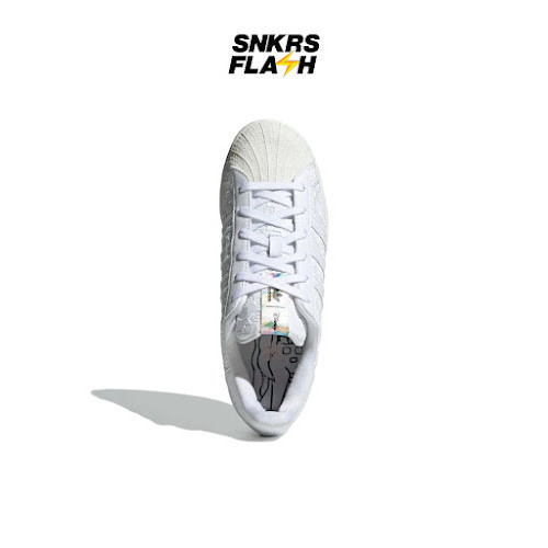 ADIDAS Disney Superstar Triple White Sepatu Sneakers Wanita - GV7912 - Size 38