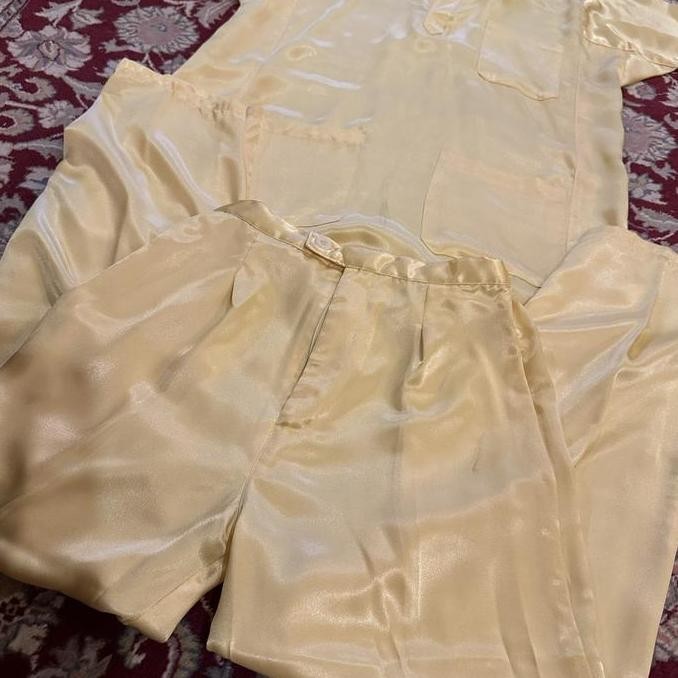 Set Baju Adat Kurung Laki Laki Malaysia Warna Kuning