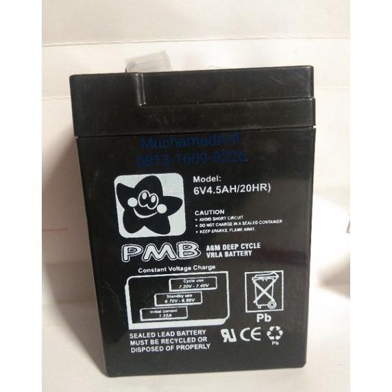 Aki 6v 4,5ah Aki 6 Volt Aki Mobilan Anak Aki Motoran Anak Aki Sparepart Mainan Aki Serbaguna AST