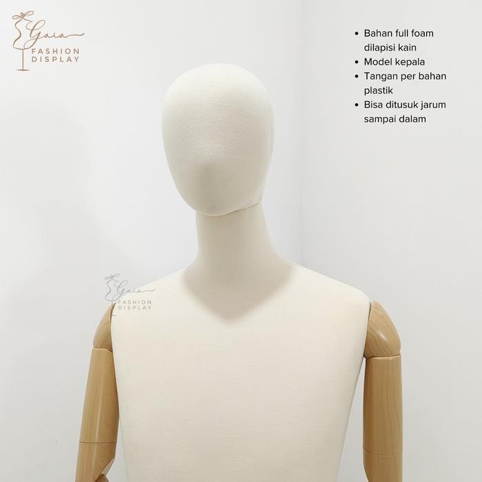 Manekin Tusuk Jarum Patung Cowok Setengah Badan Tangan Robot Tanpa Kaki Manekin Bangkok Tangan Robot