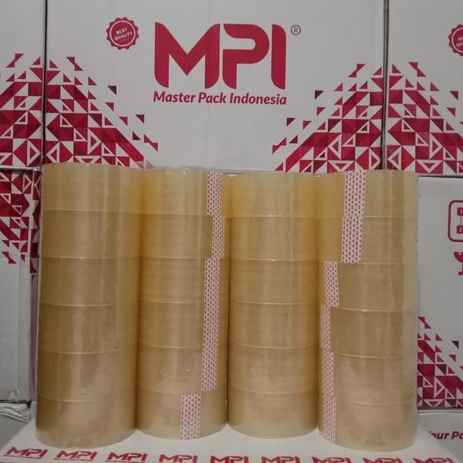 

4 Slop / 24 Pcs - Lakban Bening 45 Mm X 80 Yard - Lakban Mpi 45 Mm X 80 Yard Co