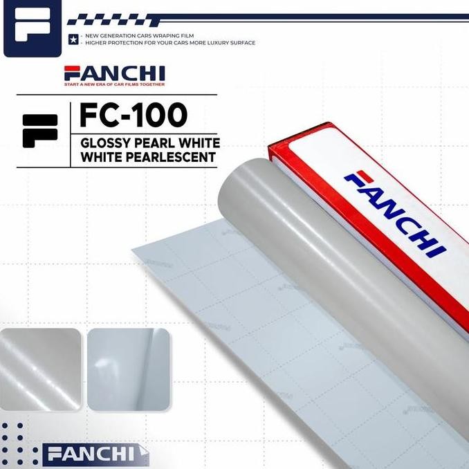 

ROLL Sticker FANCHI FC100 Glossy White Pearlescent 152cm x 18m ROLL