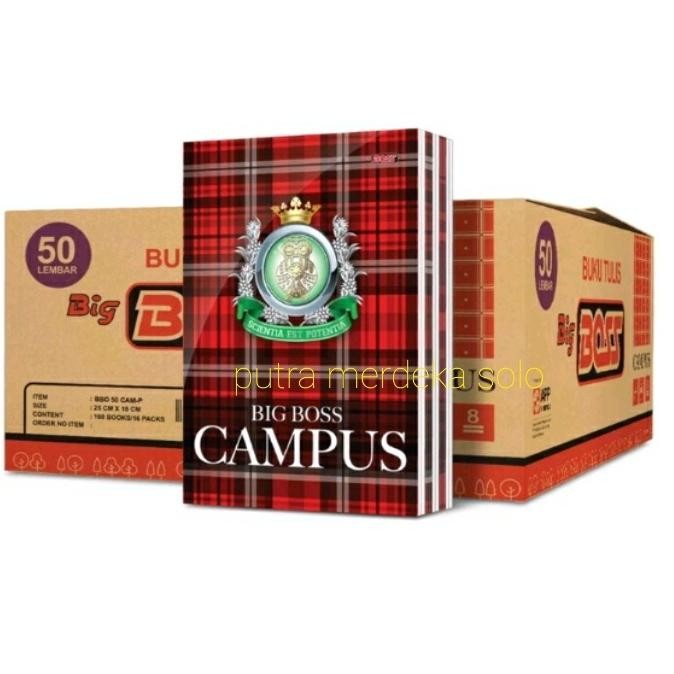 

Buku Tulis SIDU Big Boss isi 50 Lembar - 10 Buku / Sinar Dunia BigBoss Boxy Campus 1 PAK