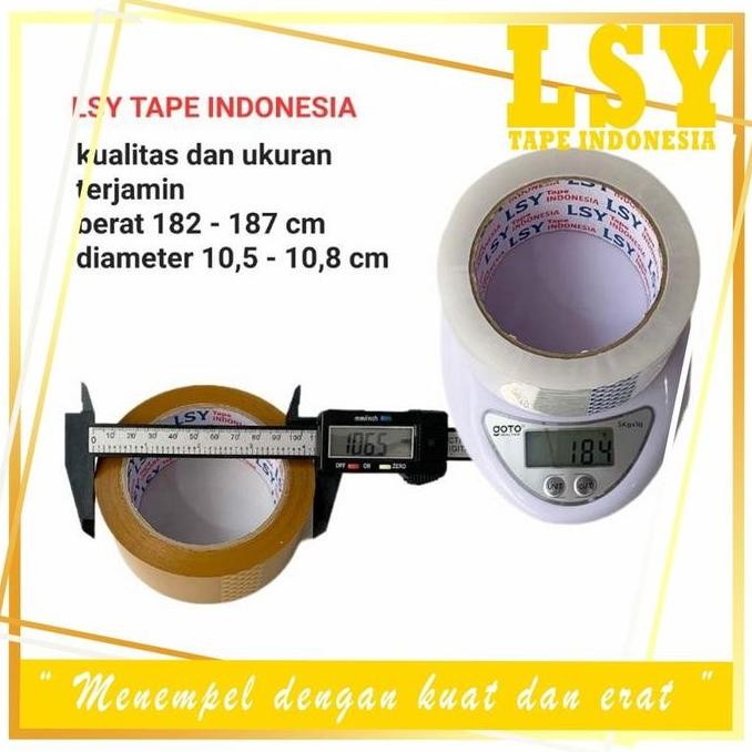 

Lsy 1Dus An 48Roll Lakban Bening 45Mm X 100Yard 48Mic Berkualitas Co