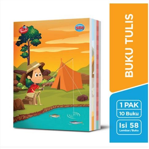 

(1 PACK / 10 BUKU) Buku Tulis Isi 58 Lembar SIDU