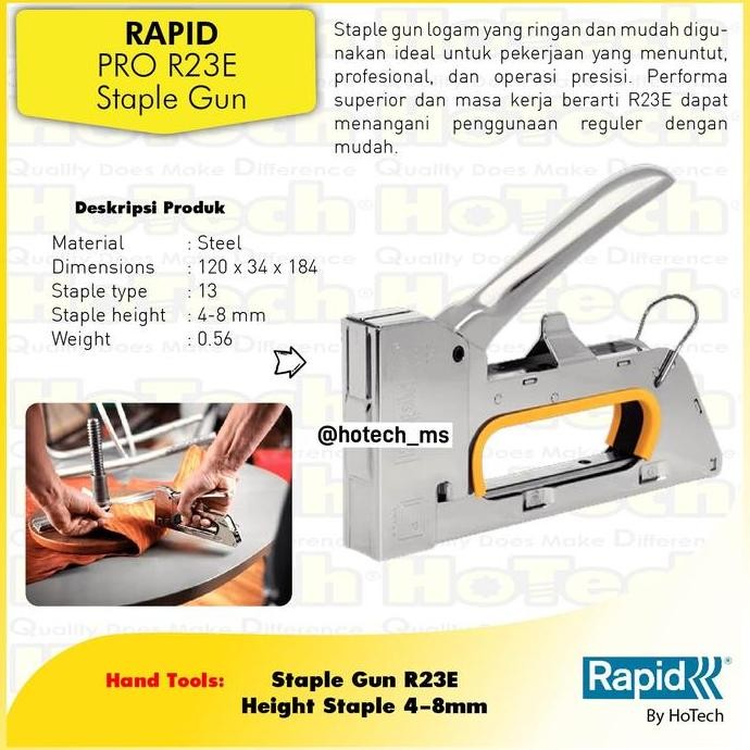 

RAPID R23 | PRO STAPLE GUN R23E Blister | Stapler