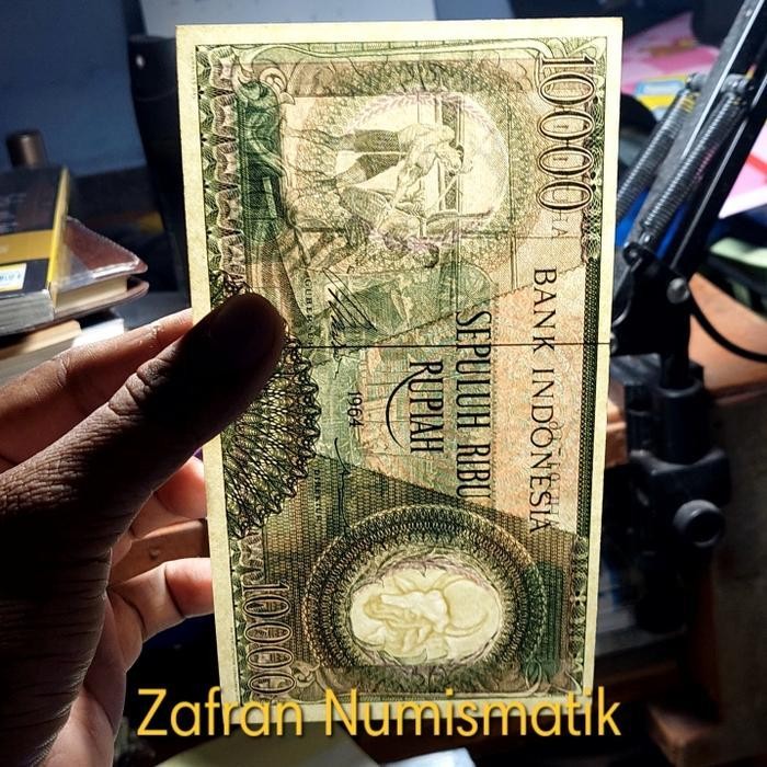 Uang Kertas Kuno Rp 10000 Seri Pekerja Tahun 1964 Original Dan Terpercaya