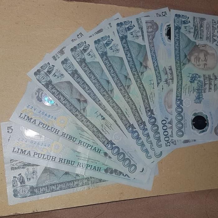 Uang Kuno Lama Jadul Soeharto 50 Ribu Polymer Kondisi Sesuai Gambar Original Dan Terpercaya