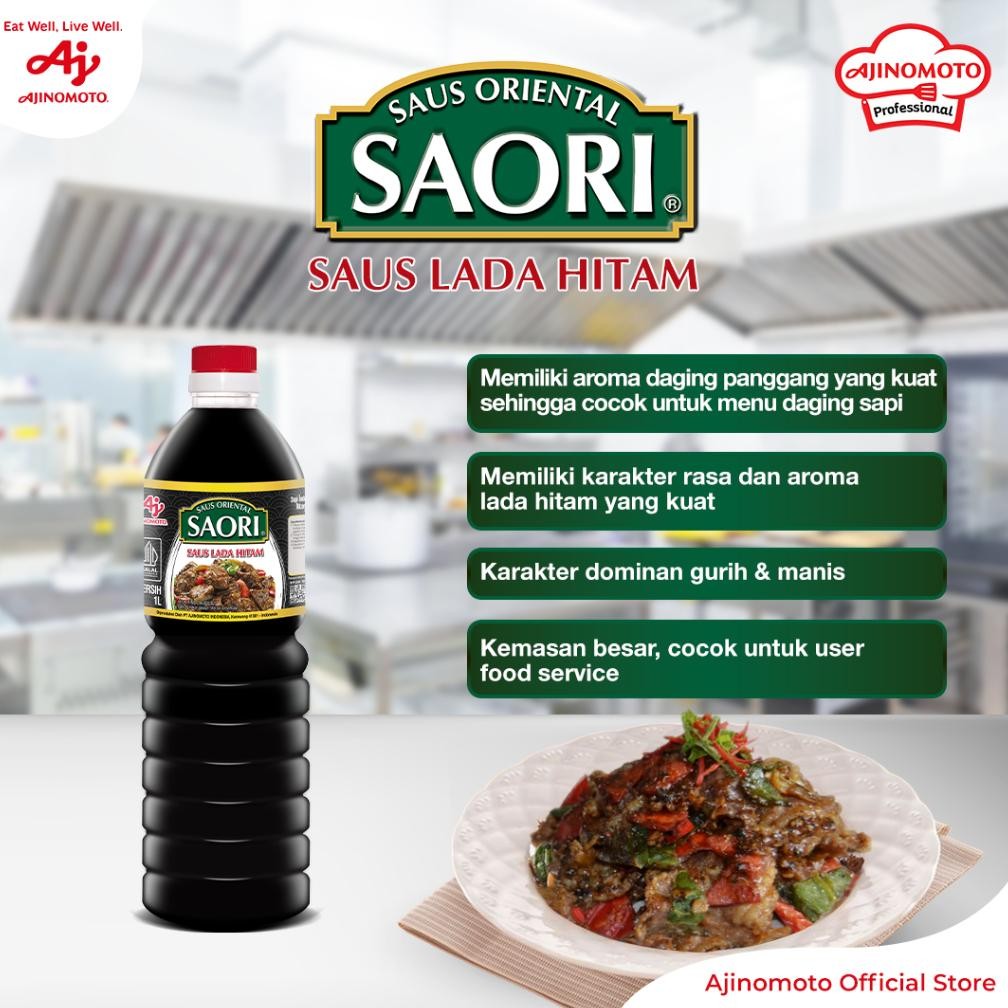 

Sa Saus Lada Hitam 1L Aroma Daging Panggang