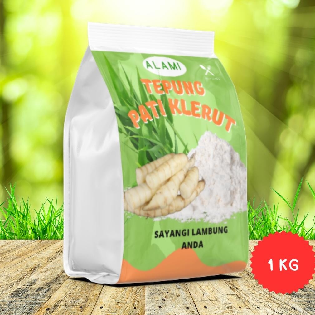 

Tepung pati garut asli pati asam lambung /klerut /angkrik /arrowroot 1 kg