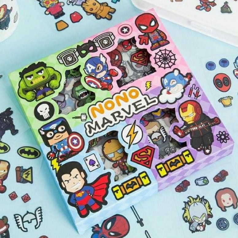 

Joeraganlapak Sticker Avengers Marvel Anak Cowo Stiker Nono Mix Karakter Avengers Isi 100 Pcs Spiderman Superman Ironman Capten America Hulk Hero Baru
