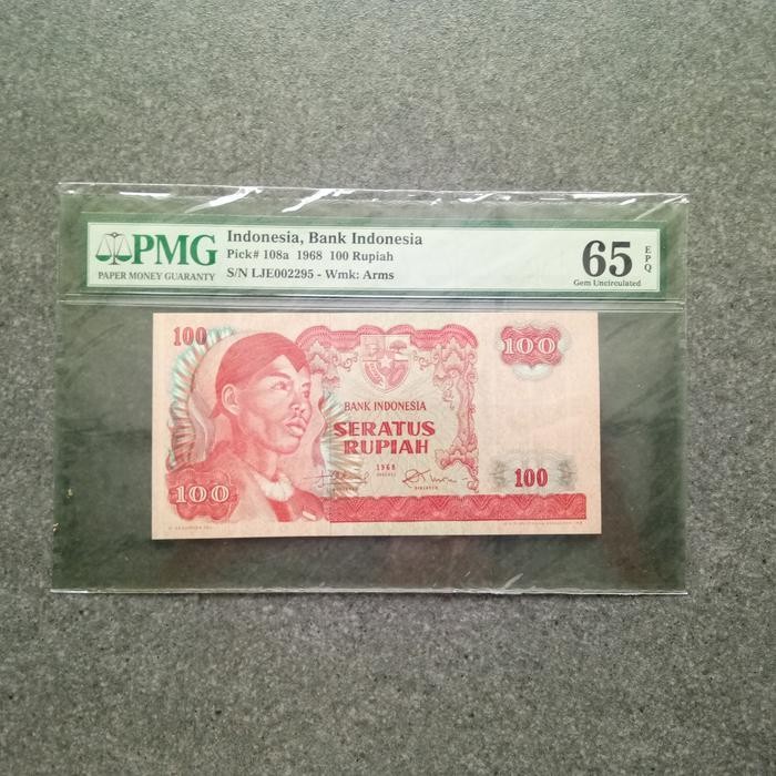 Pmg Uang Kuno Sudirman 100 Rupiah 1968 Original Dan Terpercaya