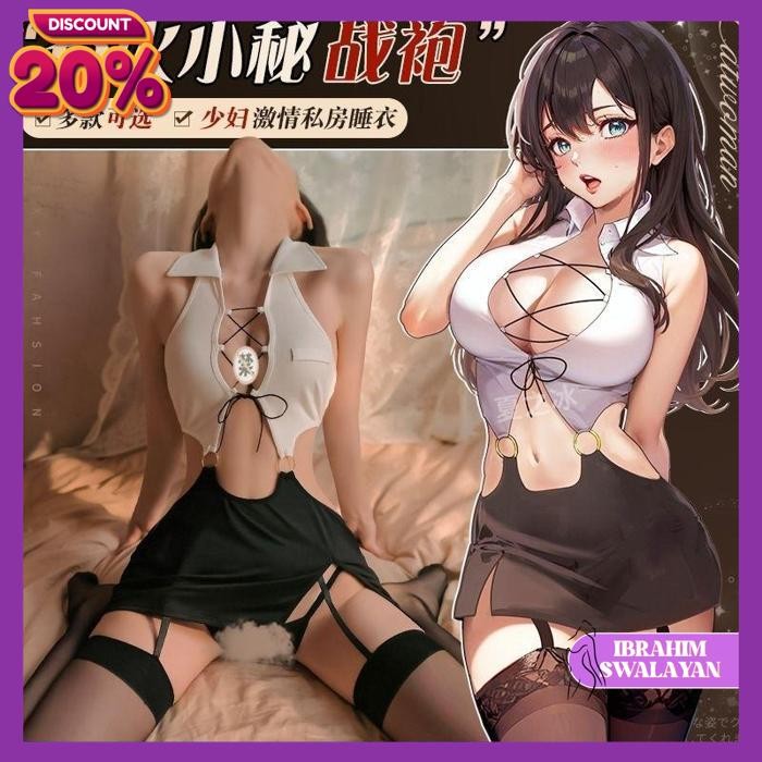 LINGERIE SEXY COSPLAY GURU JEPANG SEXY TANPA STOCKING F322 BEST QUALITY 