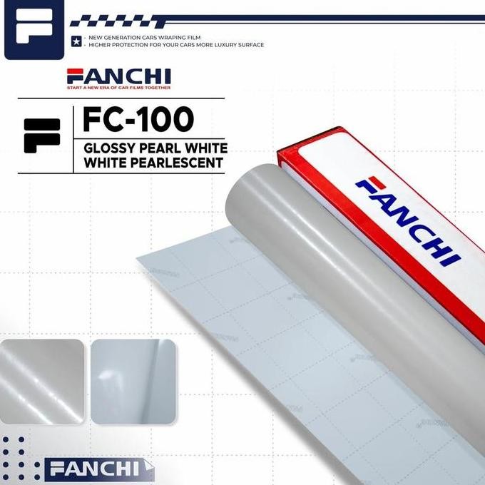 

152cm Sticker FANCHI FC100 Glossy Pearl White Pearlescent 152cm / m