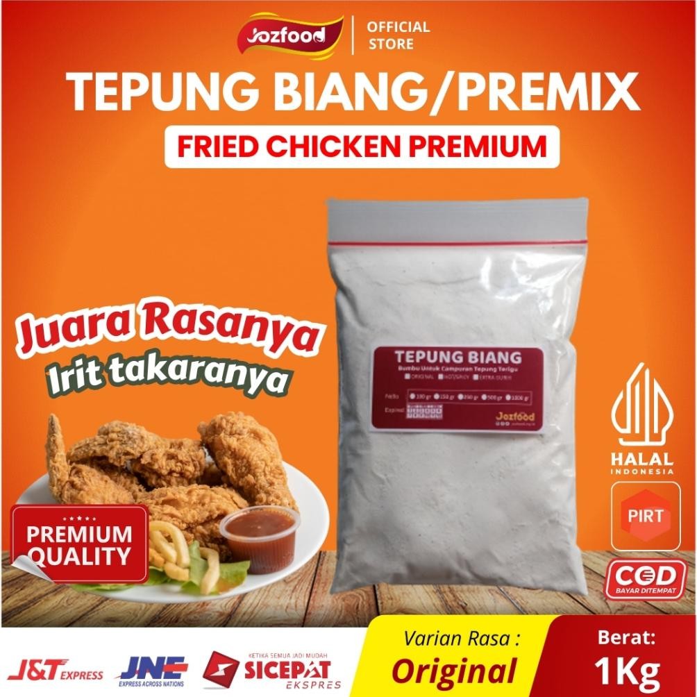 

Bumbu Premix Fried Chicken 1kg (Premix Breader) - Tepung Biang - Bumbu Biang