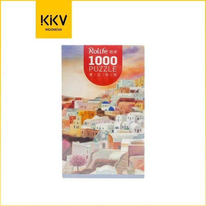 TERLARIS KKV - ROLIFE MAINAN ANAK JIGSAW PUZZLE 2D 1000 PCS DIY AEGEAN ISLANDS