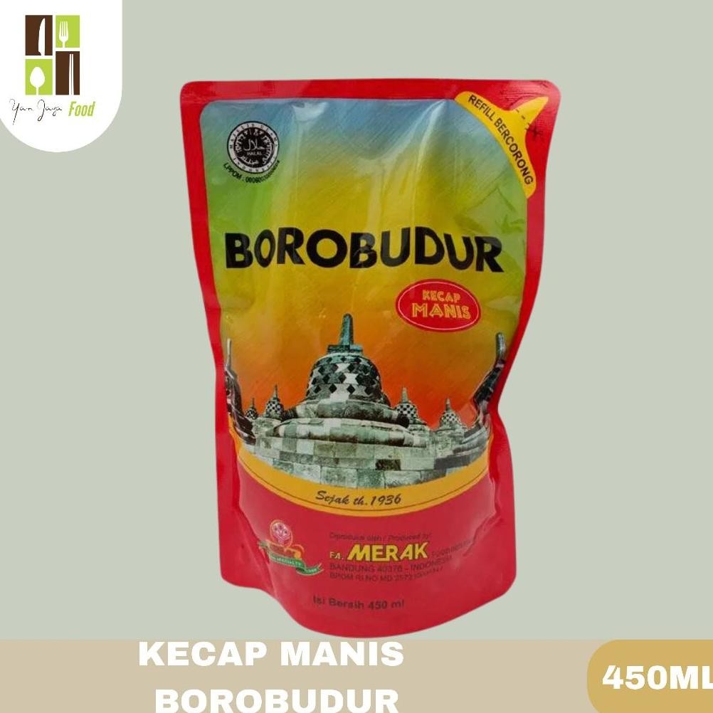 

Borobudur kecap manis pouch / kecap manis / kecap kedelai / kemasan 450ml RB10