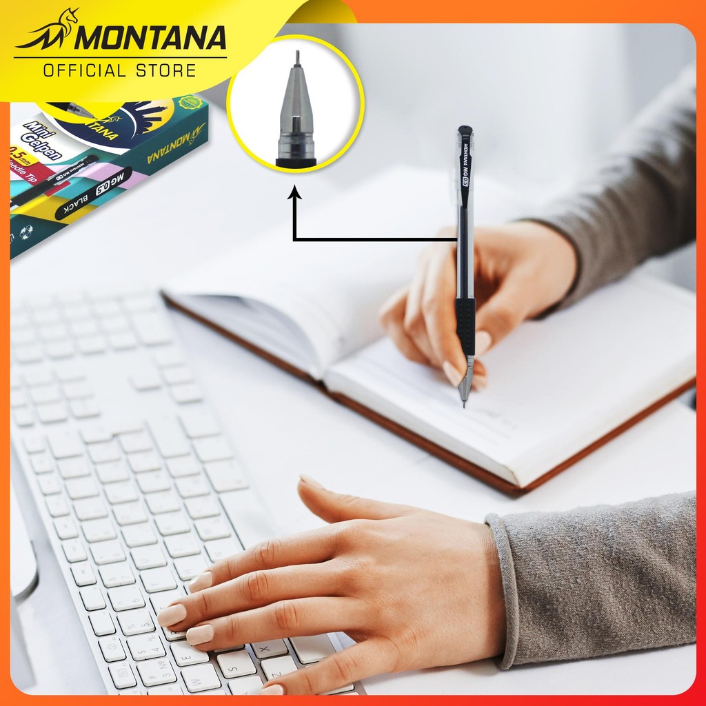 

MONTANA PULPEN PENA 0.5MM BALLPOINT PEN ALAT TULIS MG-0.5/LUSIN
