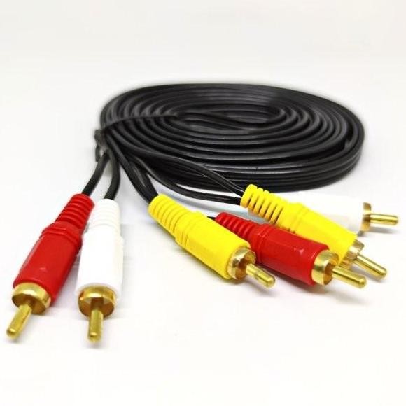 New Collection  Kabel 6 Rca 3 Meter - Cable 3-3 Rca 3M