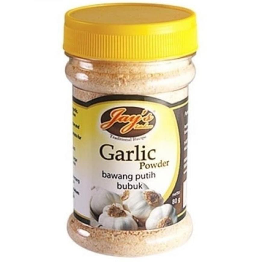 

JAYS GARLIC POWDER/BAWANG PUTIH BUBUK 80GR, BAHAN TAMBAHAN MAKANAN RB10