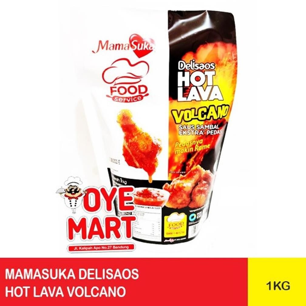 

MAMASUKA Delisaos Hot Lava Volcano 1KG/SAUS Sambal Pedas RB10