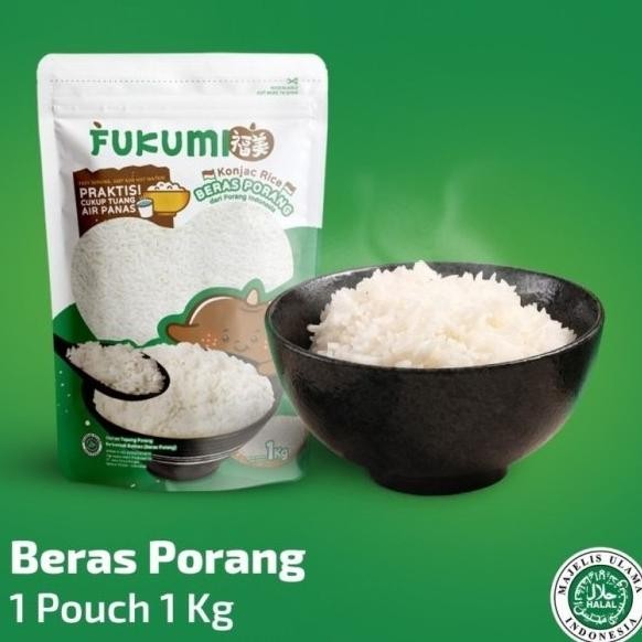 

Fukumi Beras Porang Pouch 1kg | Instan Konjac Rice - Mudah & Praktis RB10