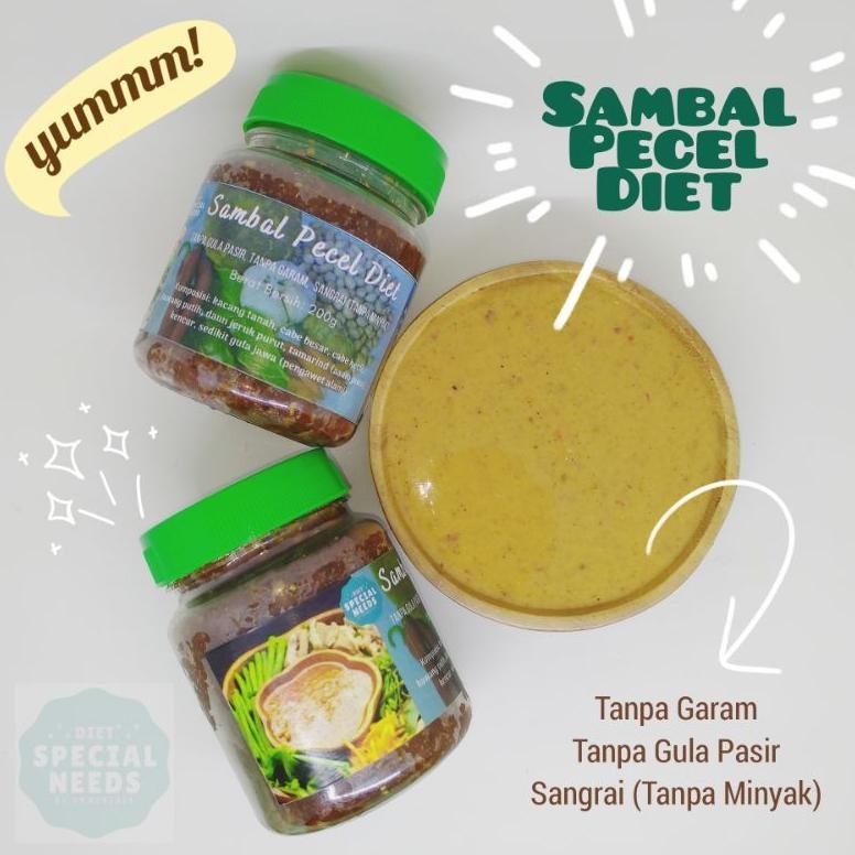 

Sambal Pecel Diet - Tanpa Gula Pasir, Tanpa Garam, Sangrai (Tanpa Minyak) - Diet Special Needs RB10