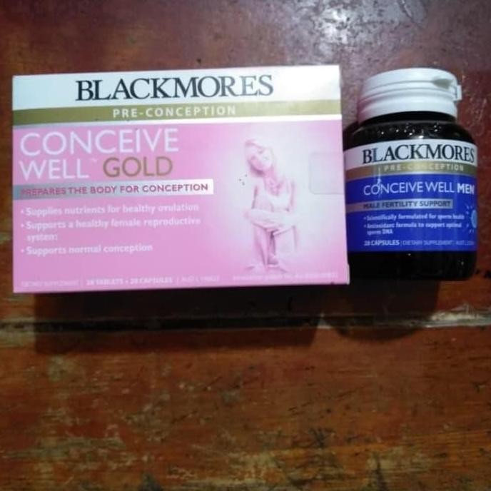 Blackmores Conceive Well Gold + Conceive Well Men Man Fertility Original Produk