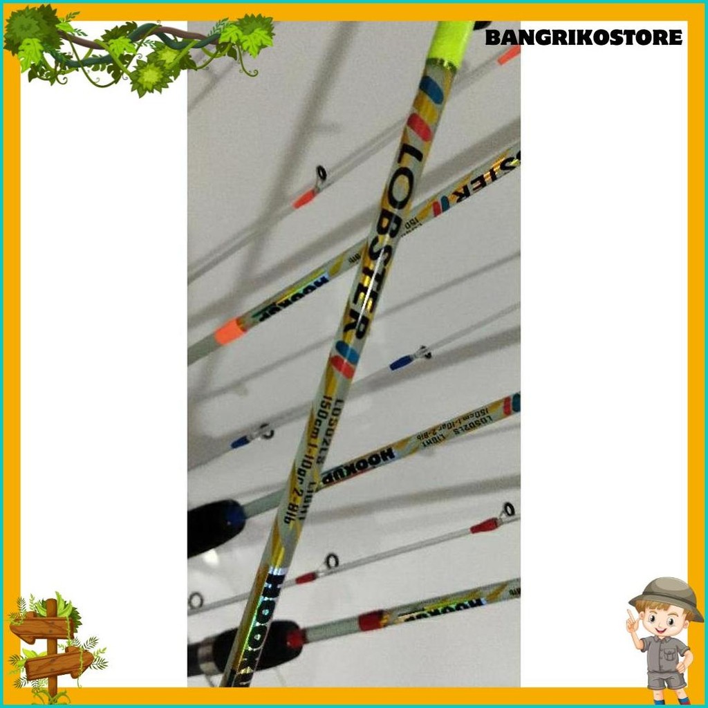 Joran Udang Lobster Lentur 120-150Cm 4 Warna Diskon