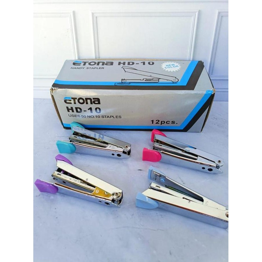 

Handy Stapler Hekter Staples Etona Hd 10 Isi 12 Pcs Co