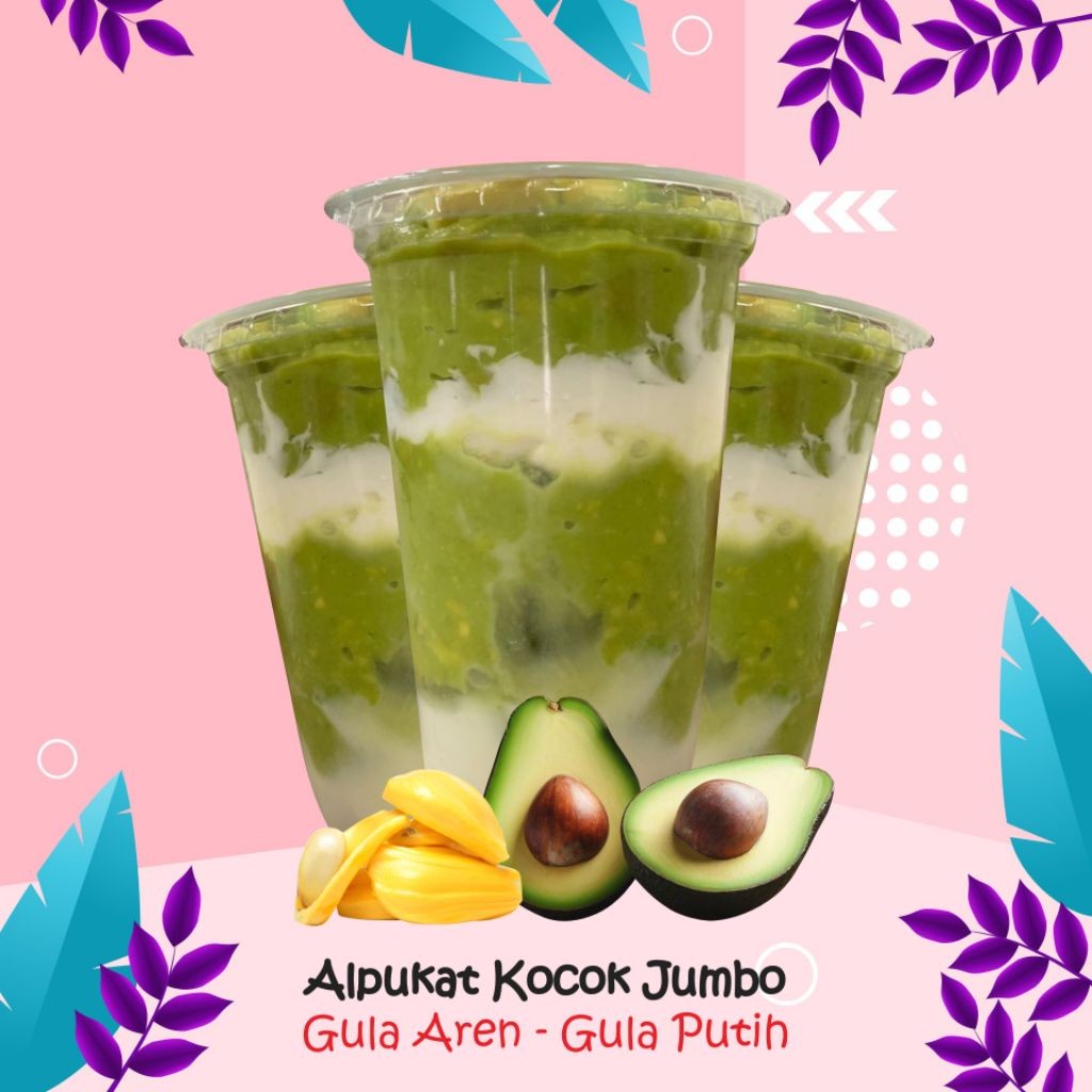 

alpukat kocok+ susu creamy jumbo(22oz) by es teler 99 numnum