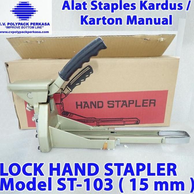 

Lock Hand Stapler St-103 15 Mm (Alat Staples Karton / Kardus Manual) Co