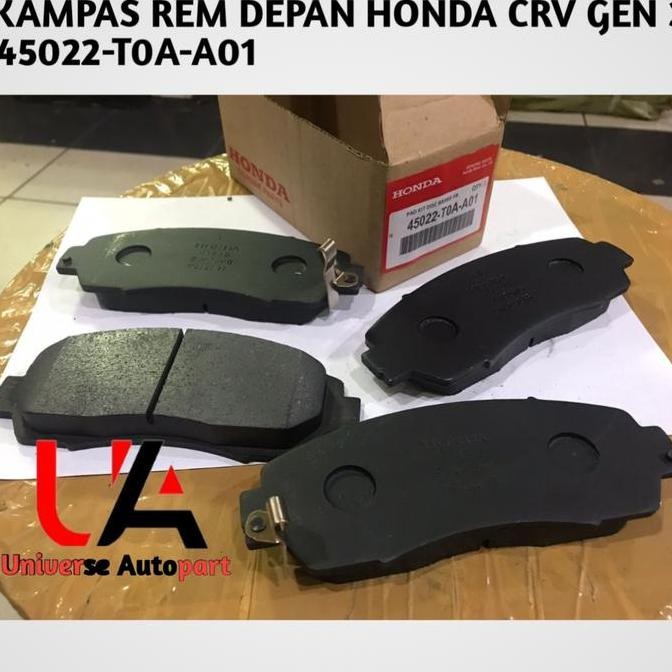 . BRAKE PAD/KAMPAS REM RODA DEPAN HONDA CRV GEN3 GEN4 45022-T0A-A01