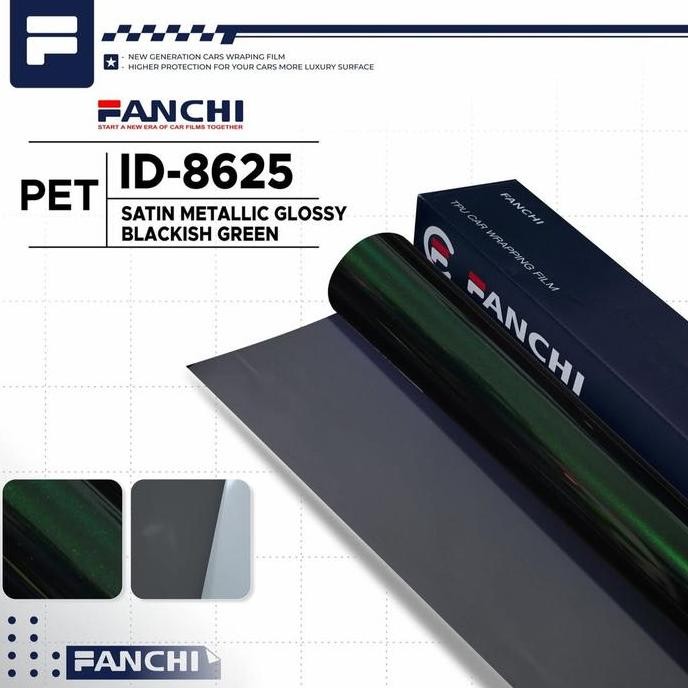 

Roll Sticker Fanchi Id-8625 Satin Metallic Glossy Blackish Green Roll Co