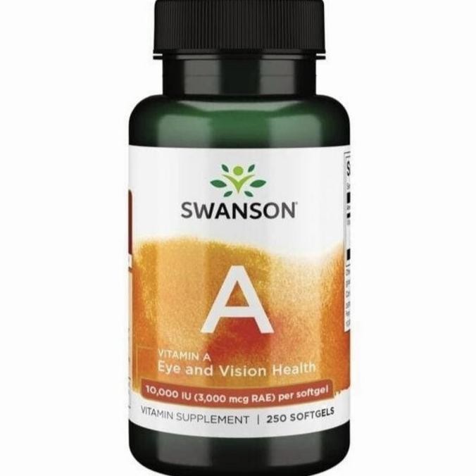 Swanson Vitamin A Vit A 10000Iu 10000 Iu 3000Mcg 3000 Mcg 250 Original Produk
