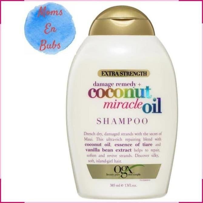 Ogx Coconut Miracle Shampoo Damage Remedy Rambut Rusak 385 Ml Original Produk