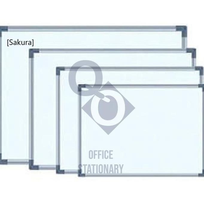 

TERMURAH - Papan Tulis Whiteboard Sakura 60 x 90 - White Board Magnet Gantung