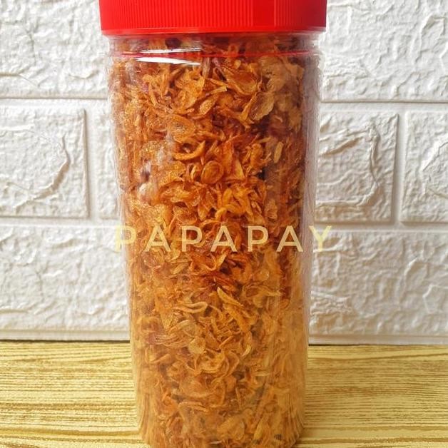 

Bawang Goreng Brebes Murni Tanpa Tepung Toples 1 Liter Tanpa