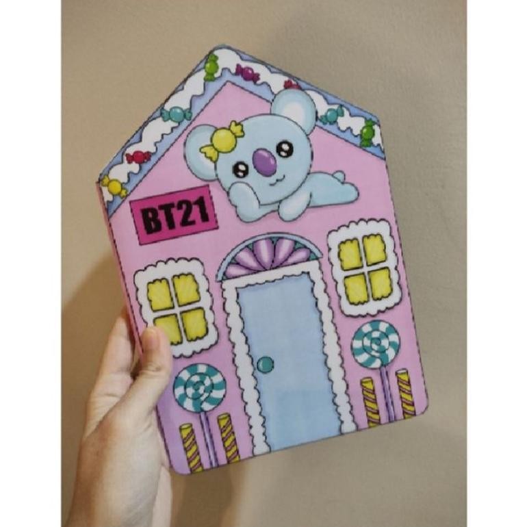 Paper Doll House Bt21 Kertas Edukatif Anak AST