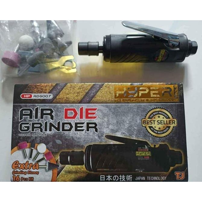 Air Die Grinder 3Mm 6Mm Grenda Gerinda Angin 1/4" Hyper Dapat Mata