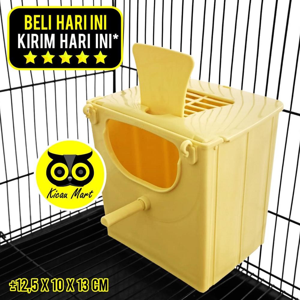 KICAU MART Glodok Kotak Plastik Tempat Telur Burung Ch Nest Box Kotak Sarang Burung Kenari Finch Emp