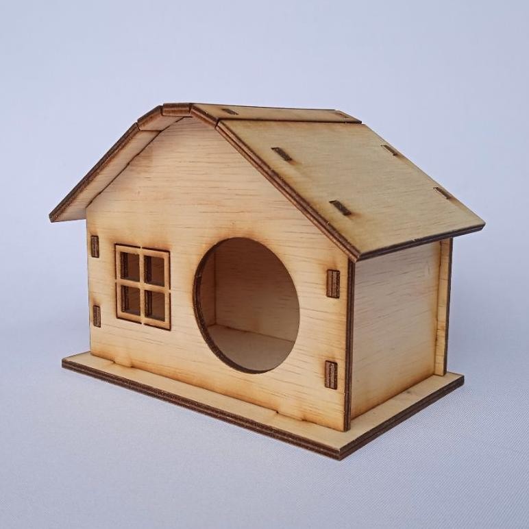Rumah hamster lucu model kayu , Hamtaro Hamster House AST