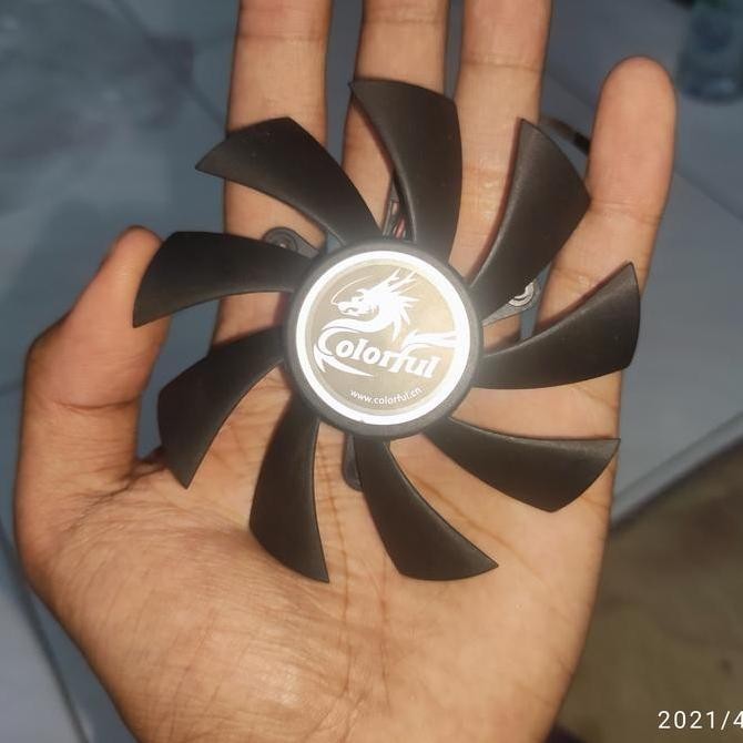 TERLARIS - Fan Vga 75mm / 85mm 4pin universal EVGA Gtx RX ORIGINAL Taiwan