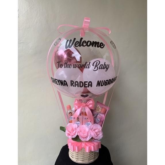 Bouquet balon for Baby New Born| Buket snack| hadiah bayi| gift baby new born AST