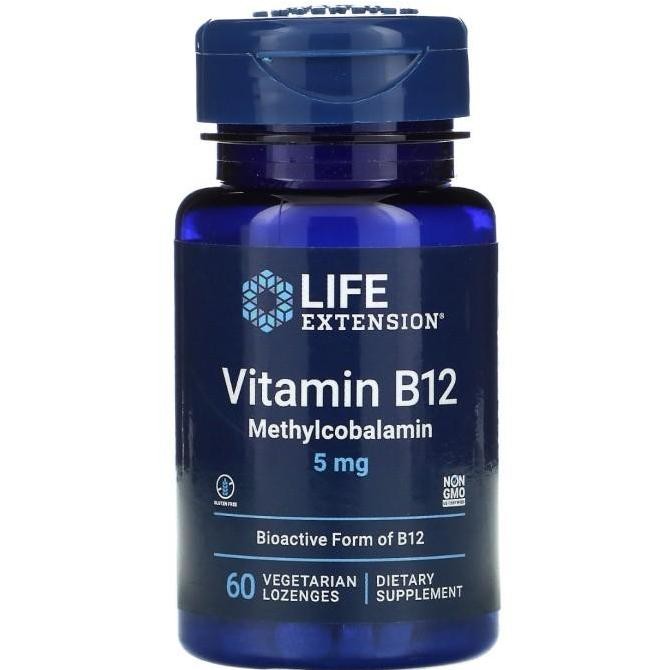TERMURAH - LIFE Extension Vitamin B12 methylcobalamin 500 mcg 5 mg 60 100 lozenge