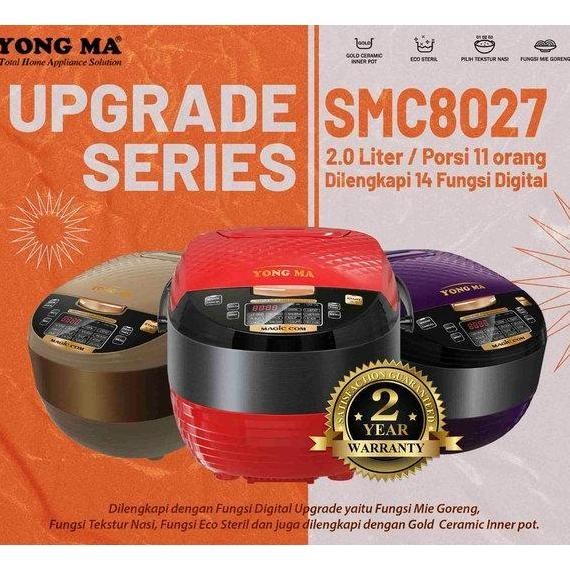 Rice Cooker Magic Com Digital Yong Ma YongMa SMC 8027 SMC-8027 SMC8027 Kapasitas 2 Liter