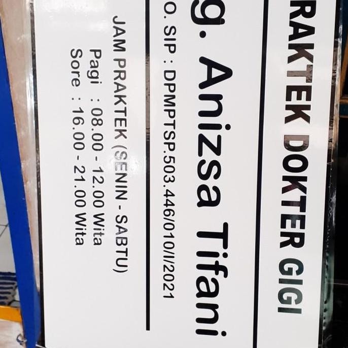 

TERBARU - Papan Nama Dokter - Apotek - Klinik - Custom
