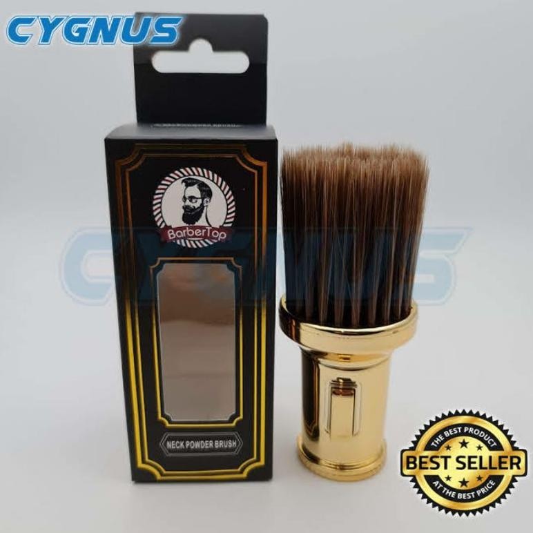 

baru kuas barber isi bedak gold - kuas pembersih rambut barbershop premium